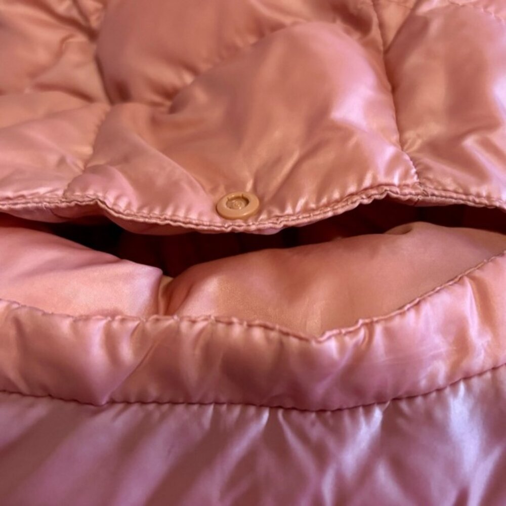 *SOLD*| H&M| Girl’s Rose Pink Warm Puffer Jacket w/Removable Hood Size 8-10 - Picture 5 of 7